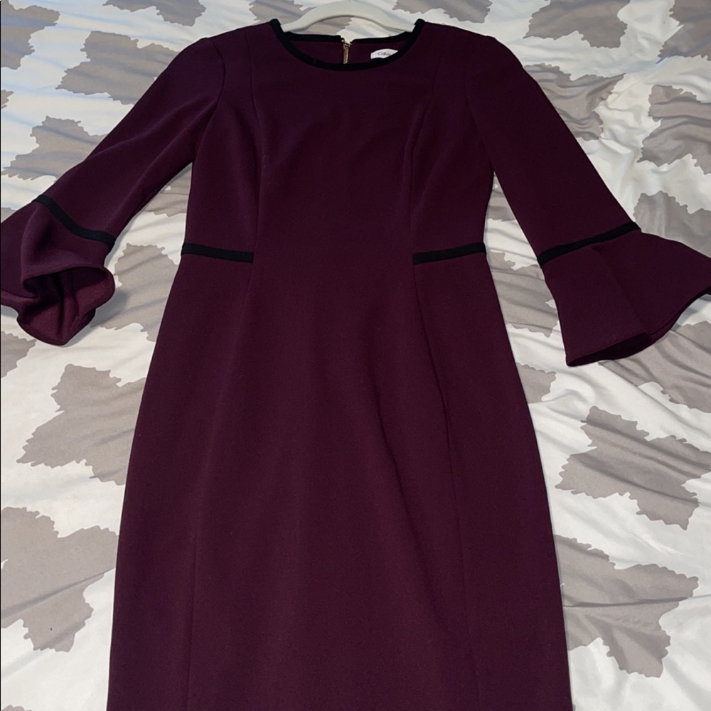 Calvin Klein bell sleeve dress